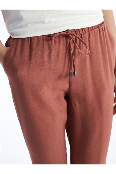 LC Waikiki Carrot Cut Women's Trousers with Elastic Waist