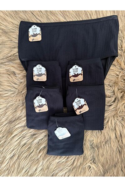 Great Lineage Kadın Fitilli Ribana %100 Pamuklu Bato Külot 6'li Paket