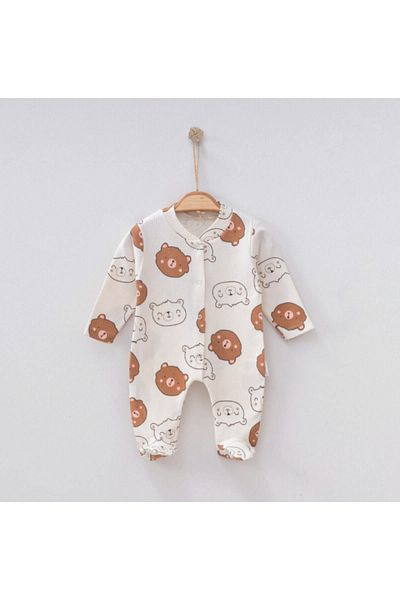 Nayinom Cute Teddy Bear Printed Unisex Jumpsuit