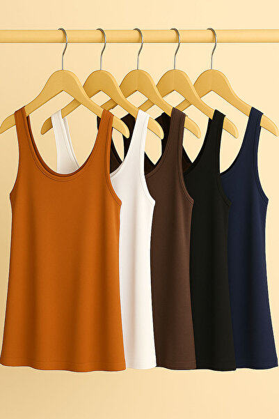 EFFE 5 bucăți bluză din bumbac suprem pieptănat