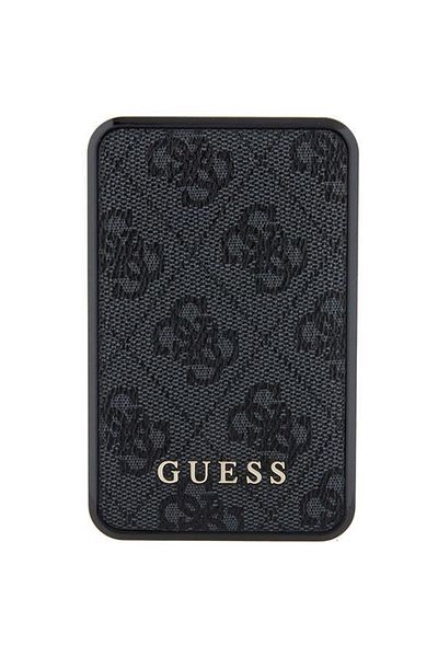 Guess Acumulator extern Guess, 10000mAh, 18W, QC, 1xUSB, 1xUSB-C, 1xMicroUSB, Indicator baterie (Negru)