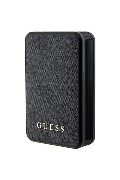 Guess Acumulator extern Guess, 10000mAh, 18W, QC, 1xUSB, 1xUSB-C, 1xMicroUSB, Indicator baterie (Negru)