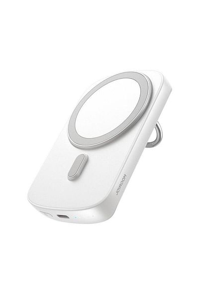 Joyroom Acumulator extern Joyroom Ring holder, 6000mAh, 15/20W - Wired/Wireless, 1xUSB-C PD (Alb)