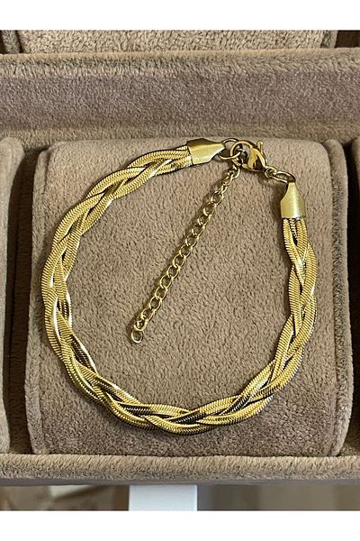 Rupen Kraft 316 L Surgical Steel Gold Model Mesh Stainless Tarnish Free Steel Bracelet