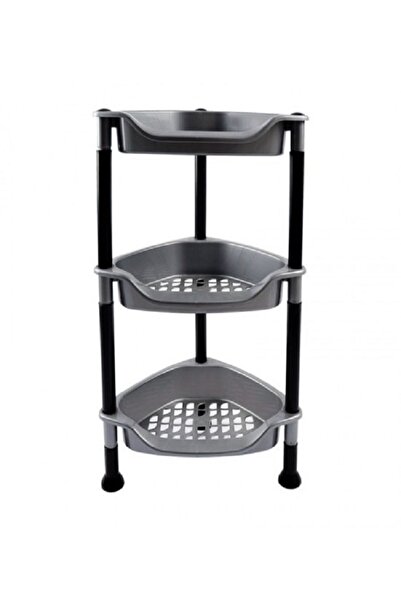 rexa رف زاوية بلاستيكي ثلاثي الطبقات