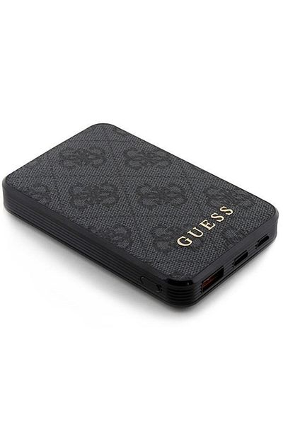 Guess Guess external battery, 5000mAh, 15W, 1xUSB, 1xUSB-C, 1xMicroUSB, Battery indicator (Black)