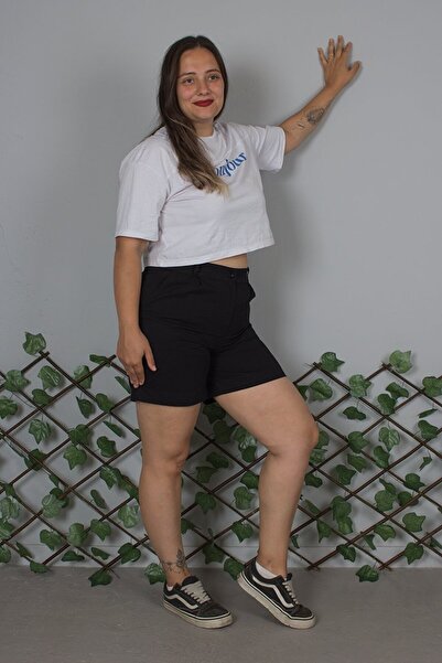 Truva XXL Linen Cotton Black Pants Shorts – Natural, Lightweight and Comfortable Design