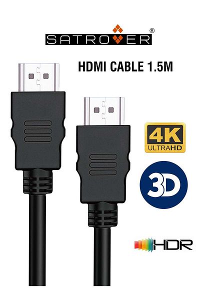 Generic Satrover HDMI Cable 1.5M, 4k, High Speed HDMI 2.0 Cable 18Gbps