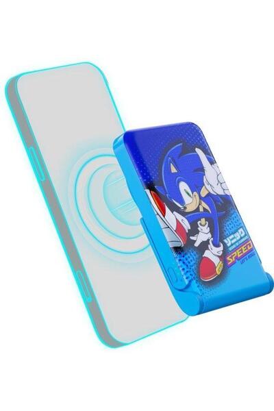 OTL OTL Sonic the Hedgehog external battery, 5000 mAh, USB-C, Wireless charging (Yellow)