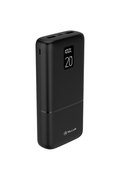 TELLUR External battery Tellur Boost Pro PD202, 20000mAh, 2xQC3.0 22.5W + PD 20W, LCD display (Black)