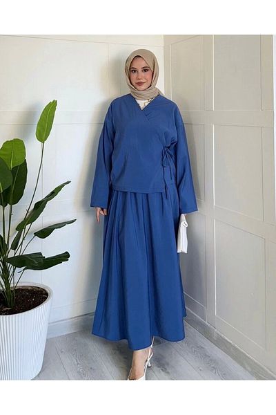 DEFNECE BUTİK Kimono Tie-Up Summer Suit