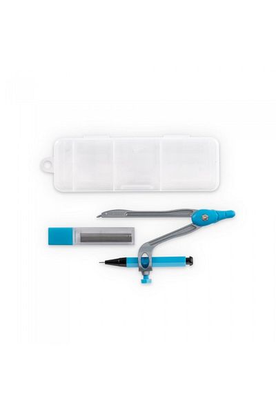 dalimag Set de Geometrie in Cutie, Include 1 Compas, 1 Creion Mecanic si 10 Mine Grafit de 0,5 mm. 128 x 42