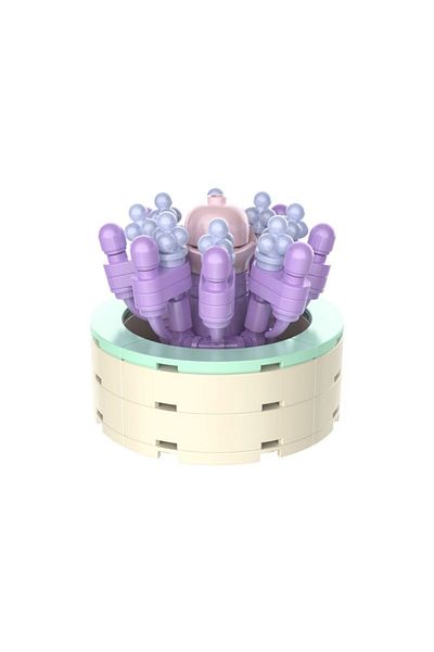JAKI Block Succulent Flowers 9 cm 120 Pieces Flower Pot Series Purple2