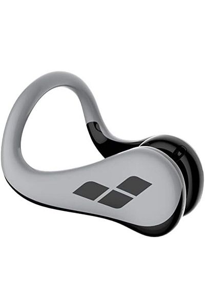 ARENA Swimming Nose Clip Pro II, Nose Plug for Competitive Swimmers, Soft Pads, PVC Free, Silver/Bla