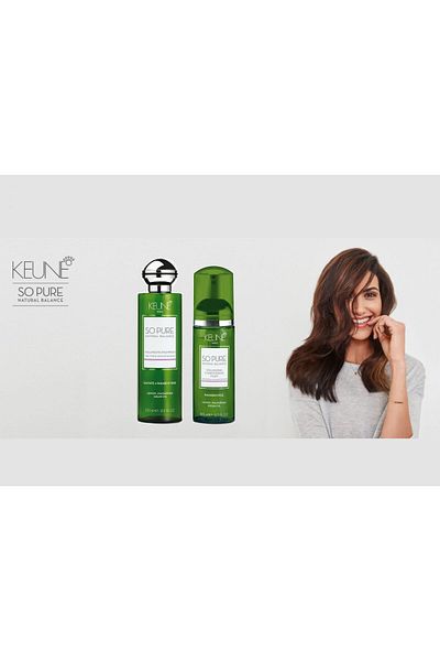 Keune Kion So Pure Volume Duo - Thickening Shampoo and Conditioner Foam for Fine Hair