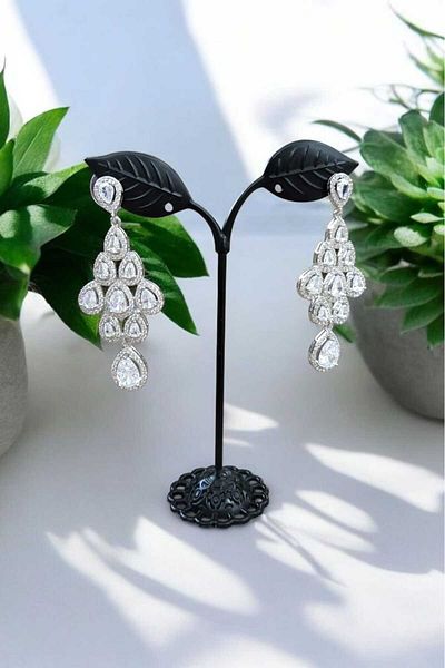 Öze Aksesuar Evening Dress Earrings Full Jeweleri Craftsmanship Vip Jewelry Non-Decaying Shaking Wedding Engagement Prom Cube