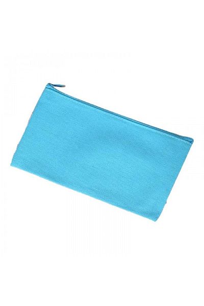 dalimag Penar cu fermoar, geanta cosmetice, albastru, 21x11 cm