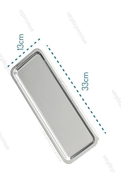 BİODATA صينية تقديم مستطيلة من الفولاذ صينية عرض القهوة مقاس 13 سم * 33 سم صينية عرض القهوة رقم: 1