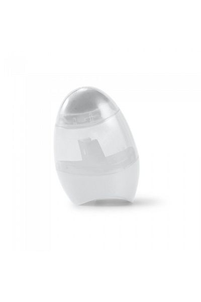 dalimag Ascutitoare creioane, 2 in 1, guma de sters, rezervor transparent, 41 x 60 x 23 mm, alb