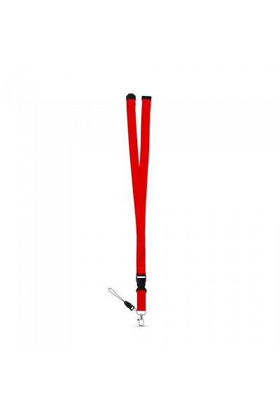 dalimag Badge Cord, Textile Material, 50 cm, Red