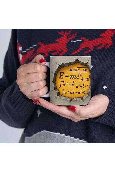 sıradışıhediyem Mathematics Mug Cup Gift to Friend 3 D Mug Birthday Gift