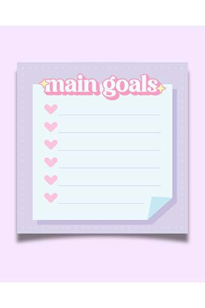 Elvina Paper Kawaii Pastel Küp Not Kağıdı, Memopad, To Do List, Bloknot, Plan...