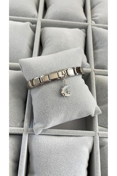 Sepetten Eve Italian Charm Steel Bracelet Special Series Dangle Model February 14 Valentine's Day Gift