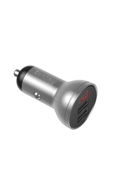Baseus Incărcător auto, Baseus, 2 x USB, 4.8 A, 24 W, Argintiu