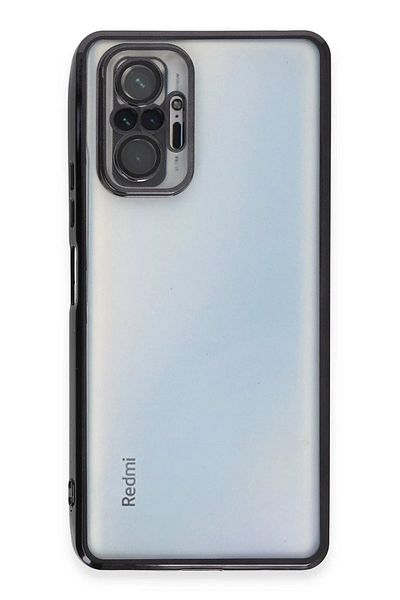 CepteToptan حافظة هاتف Xiaomi Redmi Note 10 Pro من السيليكون مع عدسة - أسود - MKİ7932-9081