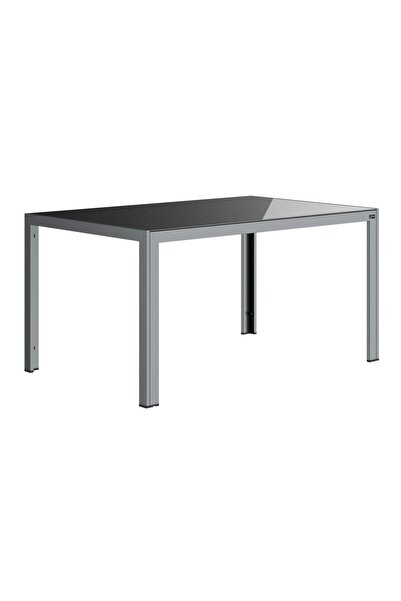 Livarno home Garden table made of aluminum LIVARNO home 'Houston', with reversible tabletop, silver, 140x74x92 cm