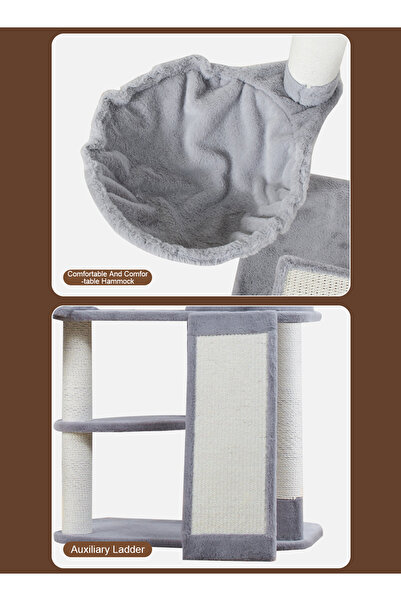 KidLe Cat Tower Cat Climbing Frame Cat Tree Cat Apartment