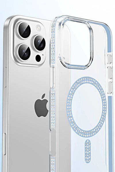CepteToptan غطاء Magsafe لهاتف Apple iPhone 14 Move Stoned - أرجواني - MKİ7375-3953