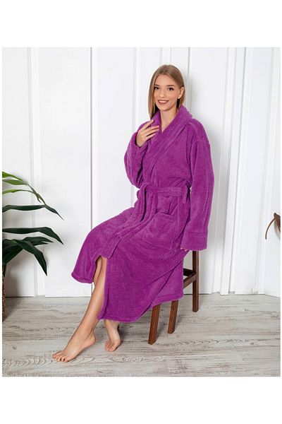 Star Fashion Cocolino women's bathrobe, with pockets and drawstring at the waist, warm and comfortable