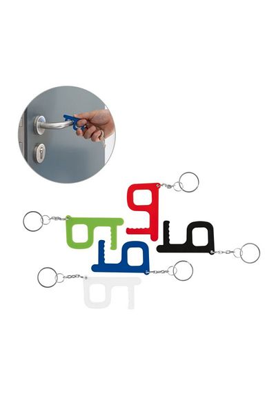 dalimag Breloc din aluminiu antibacterian cu desfacator de sticle, deschide usi, apasa butoane