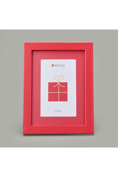ASPARTAM Deco Wooden Frame - Red - 13X18 cm
