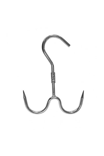 dalimag Carlig dublu pentru agatat carne, inox, rotativ, 27 cm