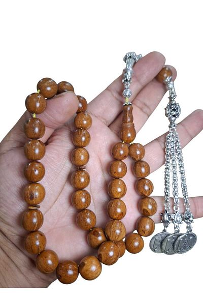 Cekke Tesbih Natural Andiz Prayer Beads 13 mm Special Craftsmanship Prayer Beads Suitable for Daily Use
