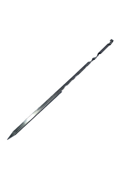 dalimag Tepusa Pentru Frigarui cu Inel, 60 cm, Metal, Argintiu