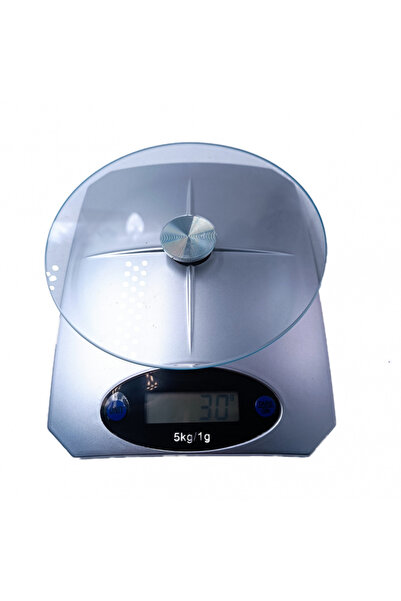 dalimag Cantar de Bucatarie Electronic, 5 kg, Metalic, Gri
