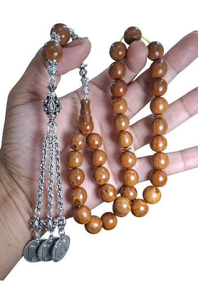 Cekke Tesbih Natural Andiz Prayer Beads 13 mm Special Craftsmanship Prayer Beads Suitable for Daily Use