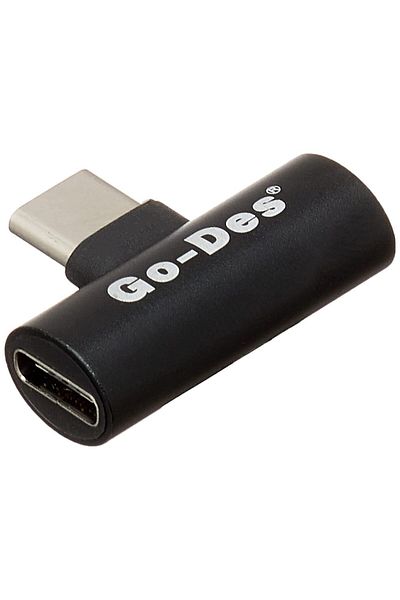 Go-Des Goodies USB-C to 2 USB-C Adapter Silver