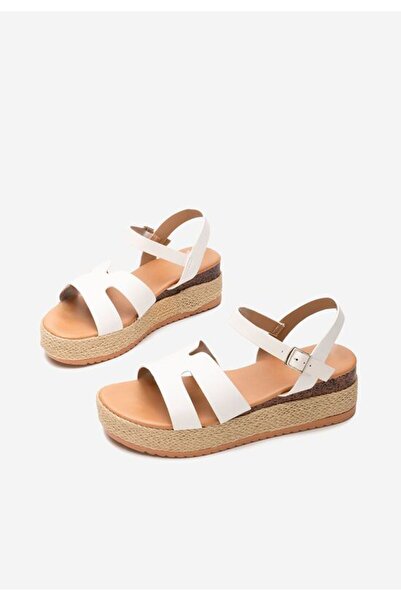 B T Shoes Rumia white espadrille sandals