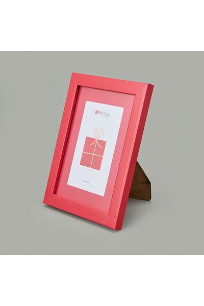 ASPARTAM Deco Wooden Frame - Red - 13X18 cm