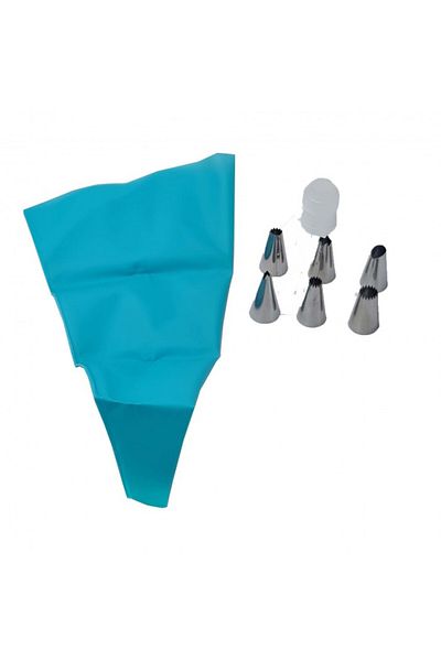 dalimag Set ornare tort, model simplu, 6 capete, punga, 4 x 4 cm, M4