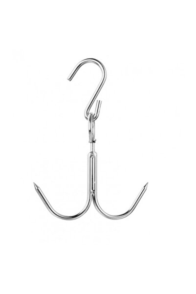 dalimag Carlig dublu pentru agatat carne,din inox, rotativ, 20 cm