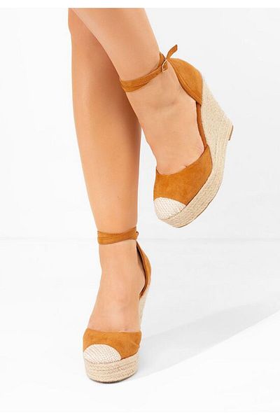 B T Shoes Sandale cu platforma Saniza V3 camel