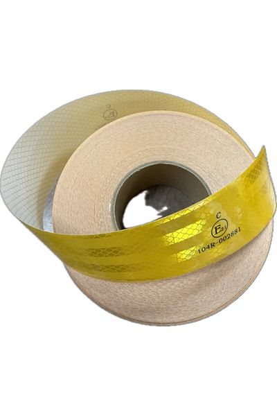 HTM Yapı Quality Reflective Tape Yellow 5 Meters 5 cm Documented Reflective Reflective Highlighter Strip Tape Warning Ban