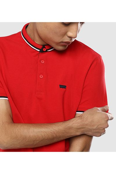 Levi's RED BLRMT-POLO-SMALL COLLAR LYCHEE RED for Men