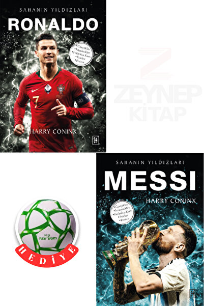 Parodi Yayınları Ronaldo ve Messi Sahanın Yıldızları 2 Kitap Set(Futbol Topu ...