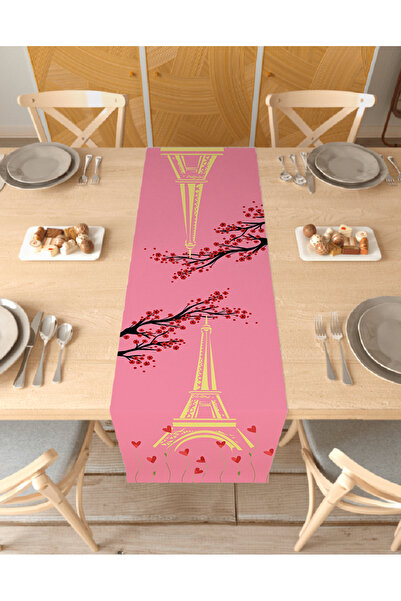 GREENDECOR Turnul Eiffel Paris cu model Design special Runner Față de masă de...